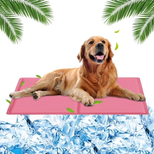 MUXIWOM Kühlmatte Hund Katzen, Kühlmatte für Hunde Selbstkühlend Hunde Kühlmatte für Sommer Hundekühlmatte Kühlkissen Haustiere Kühlende Hundematte mit Ungiftiges Gel(Rosa 65x50cm) MUXIWOM Kühlmatte Hund Katzen, Kühlmatte für Hunde Selbstkühlend Hunde Kühlmatte für Sommer Hundekühlmatte Kühlkissen Haustiere Kühlende Hundematte mit Ungiftiges Gel(Rosa 65x50cm) von MUXIWOM
