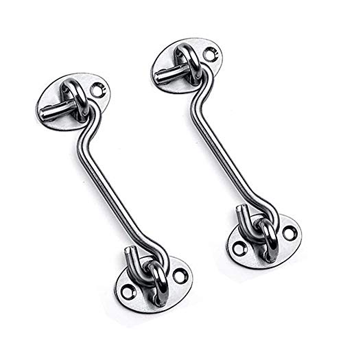 Generic Storm, Cabin Fittings Stainless Steel Hook with Fixed for Garage Door Window 101 mm von Generic
