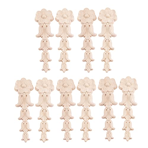 10 pcs Woodcarving Ecke Aufkleber Applique für Wand Tür Schrank Spiegel Europäischen Möbel Stil 13 x 3.5 cm von MUXSAM
