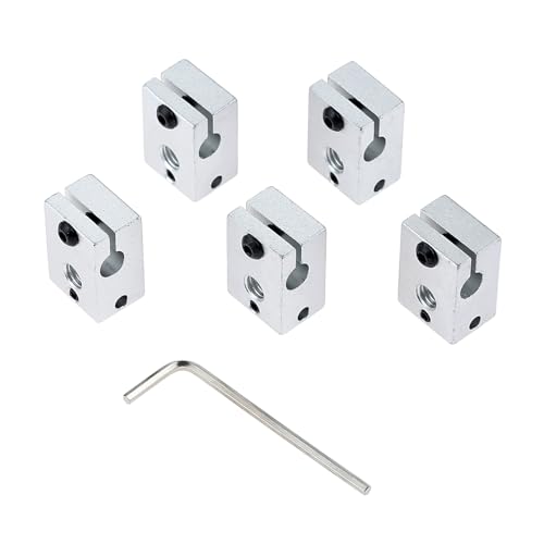 MUXSAM 5 Stücke Kompatibel 3D Drucker Hotend Heizblock Volcano Hotend Kompatibel für E3D V6 hotend HT-NTC100K PT100 Sensor von MUXSAM