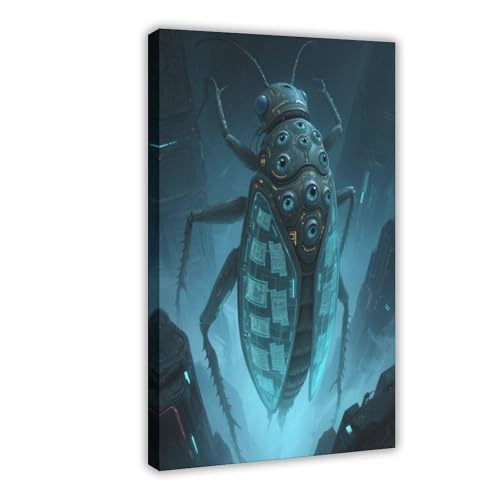MUYGGAFF Abstraktes Leinwandposter mit Hundertäugen, Schlafzimmerdekoration, Landschaft, Büro, Raumdekoration, Geschenk, 30 x 45 cm MUYGGAFF Abstraktes Leinwandposter mit Hundertäugen, Schlafzimmerdekoration, Landschaft, Büro, Raumdekoration, Geschenk, 30 x 45 cm von MUYGGAFF