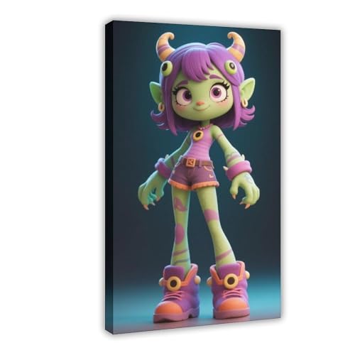 MUYGGAFF Abstraktes Monster-Mädchen-Anime-Poster, Leinwand-Poster, Wandkunst, Dekordruck, Bild Gemälde für Wohnzimmer, Schlafzimmer, Dekoration, 60 x 90 cm MUYGGAFF Abstraktes Monster-Mädchen-Anime-Poster, Leinwand-Poster, Wandkunst, Dekordruck, Bild Gemälde für Wohnzimmer, Schlafzimmer, Dekoration, 60 x 90 cm von MUYGGAFF