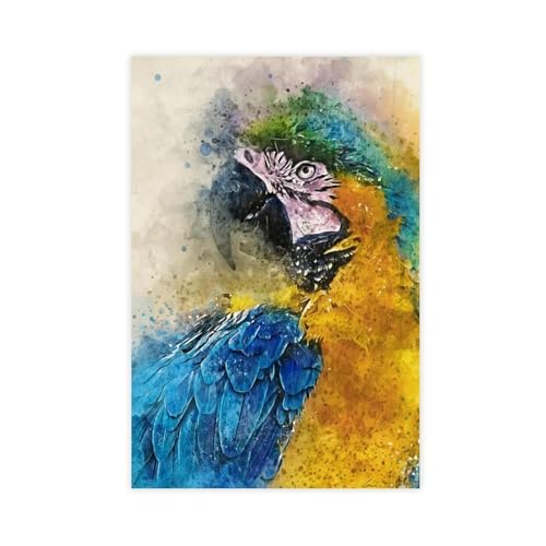 MUYGGAFF Leinwandposter "Porträt eines blauen Ara", Schlafzimmerdekoration, Landschaft, Büro, Raumdekoration, Geschenk, 30 x 45 cm MUYGGAFF Leinwandposter "Porträt eines blauen Ara", Schlafzimmerdekoration, Landschaft, Büro, Raumdekoration, Geschenk, 30 x 45 cm von MUYGGAFF