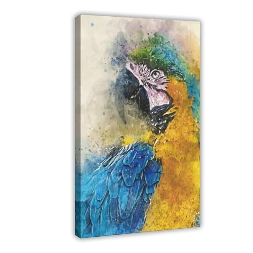 MUYGGAFF Leinwandposter "Porträt eines blauen Ara", Schlafzimmerdekoration, Landschaft, Büro, Raumdekoration, Geschenk, 60 x 90 cm MUYGGAFF Leinwandposter "Porträt eines blauen Ara", Schlafzimmerdekoration, Landschaft, Büro, Raumdekoration, Geschenk, 60 x 90 cm von MUYGGAFF