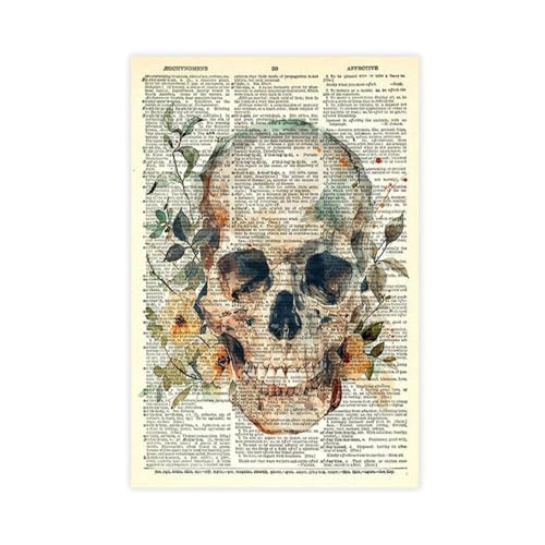 MUYGGAFF Leinwandposter im Retro-Stil, Motiv: Menschliche Anatomie, Totenkopf, Wandkunst, Dekor, Bild, Gemälde für Wohnzimmer, Schlafzimmer, Dekoration, 20 x 30 cm MUYGGAFF Leinwandposter im Retro-Stil, Motiv: Menschliche Anatomie, Totenkopf, Wandkunst, Dekor, Bild, Gemälde für Wohnzimmer, Schlafzimmer, Dekoration, 20 x 30 cm von MUYGGAFF