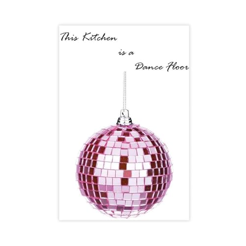 MUYGGAFF Minimalistisches Retro-Poster mit Discokugel, Küche, Poster, Wandkunst, Dekordruck, Bild Gemälde für Wohnzimmer, Schlafzimmer, Dekoration, 40 x 60 cm MUYGGAFF Minimalistisches Retro-Poster mit Discokugel, Küche, Poster, Wandkunst, Dekordruck, Bild Gemälde für Wohnzimmer, Schlafzimmer, Dekoration, 40 x 60 cm von MUYGGAFF