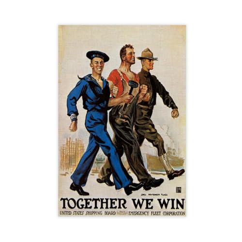 MUYGGAFF Poster auf Leinwand, Retro-Stil, Motiv: Männer, die zusammen gehen, Schlafzimmer, Landschaft, Büro, Raumdekoration, Geschenk, 60 x 90 cm MUYGGAFF Poster auf Leinwand, Retro-Stil, Motiv: Männer, die zusammen gehen, Schlafzimmer, Landschaft, Büro, Raumdekoration, Geschenk, 60 x 90 cm von MUYGGAFF