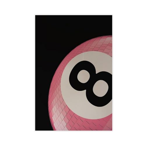 MUYGGAFF Rosa Disco Nr. 8 Kugeldruck Leinwandposter Schlafzimmer Dekor Landschaft Büro Zimmer Dekor Geschenk 60 x 90 cm von MUYGGAFF
