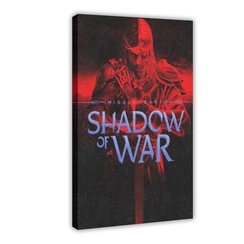 MUYGGAFF Shadows of War – Halbtonspiel-Poster (2) Leinwand-Poster, Wandkunst, Dekordruck, Bild Gemälde für Wohnzimmer, Schlafzimmer, Dekoration, 60 x 90 cm von MUYGGAFF