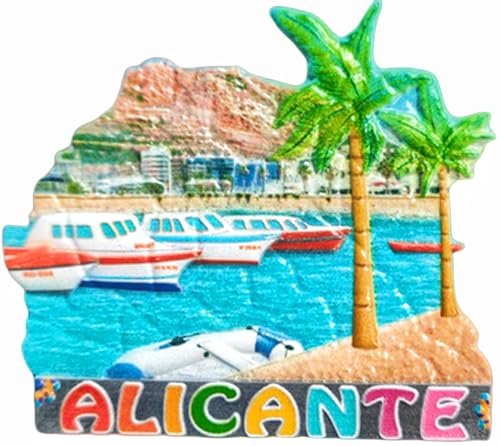 3D Alicante Spanien Kühlschrankmagnet Tourismus Souvenir Kühlschrank Dekoration Magnet Handwerk Sammlung von MUYU Craft