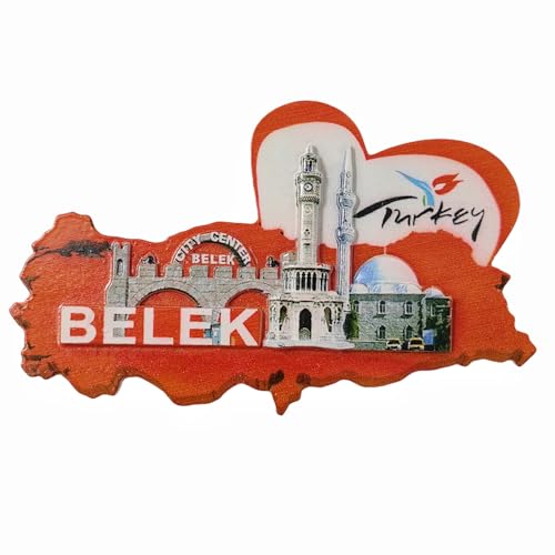 3D Belek Türkei Kühlschrankmagnet Reise Souvenir Kühlschrank Dekoration Magnetaufkleber Handwerk Sammlung von MUYU Craft