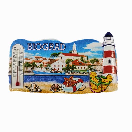 3D Biograd Kroatien Kühlschrankmagnet Souvenir Geschenk Magnetischer Aufkleber Craft Collection von MUYU Craft