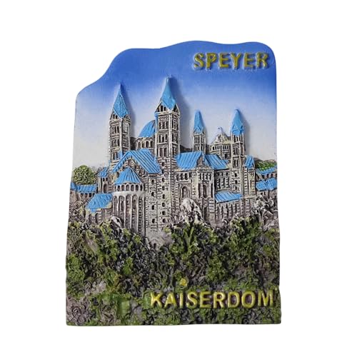 3D Speyer Deutschland Kühlschrankmagnet Reise Souvenir Kühlschrank Dekoration Magnetaufkleber Handbemalt Bastelsammlung von MUYU Craft