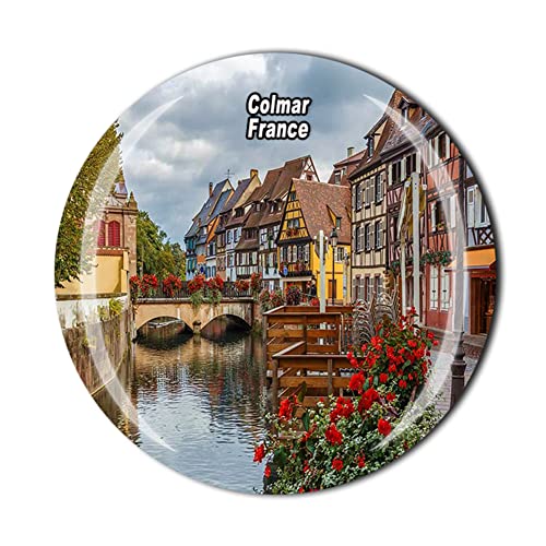 Colmar France Kühlschrankmagnet, Souvenir, Kühlschrank, Kristall, magnetisch, Aufkleber-Kollektion von MUYU Craft