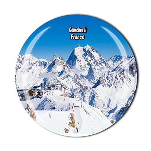 Courchevel Frankreich Kühlschrankmagnet Reise-Souvenir Kristall Kühlschrank Magnet Sticker Kollektion von MUYU Craft