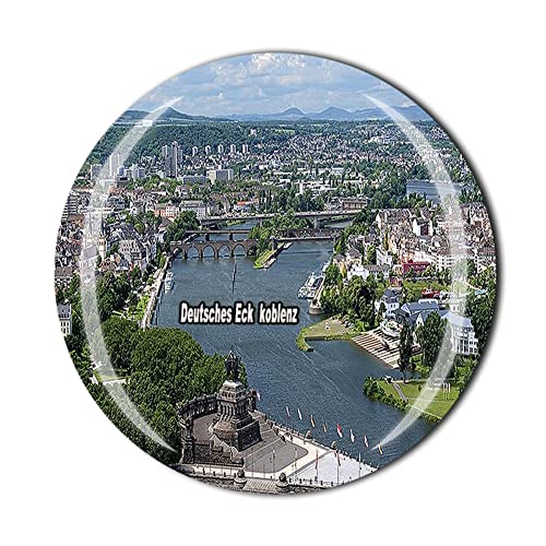 Deutsches ECK Koblenz Deutschland Kühlschrankmagnet Reisegeschenk Souvenir Kristall Kühlschrank Magnet Aufkleber von MUYU Craft