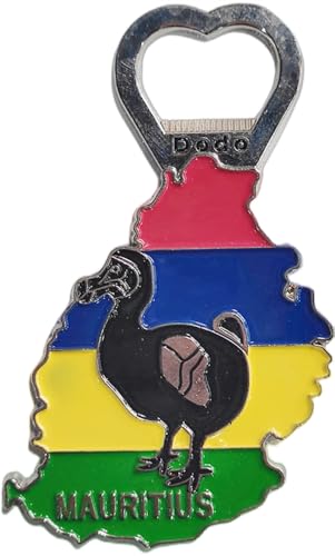 Dodo Bird Mauritius Kühlschrankmagnet Flaschenöffner Reise Souvenir Kühlschrank Dekoration 3D Metall Magnet Aufkleber von MUYU Craft