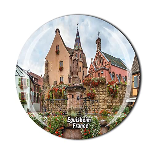 Eguisheim Frankreich Kühlschrankmagnet Reise-Souvenir Kühlschrank Kristall Magnet Sticker Kollektion von MUYU Craft