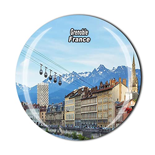 Grenoble Frankreich Kühlschrankmagnet Touristensouvenir Kristall Kühlschrank Magnet Sticker Kollektion von MUYU Craft