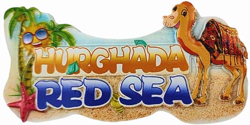Hurghada Kühlschrankmagnet Ägypten Rotes Meer Touristensouvenir Kühlschrankdekoration Magnet Handwerk von MUYU Craft