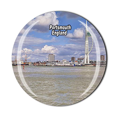 Kühlschrankmagnet, Motiv: Portsmouth England, Souvenir, Geschenk, Kühlschrankmagnet, Kollektion von MUYU Craft