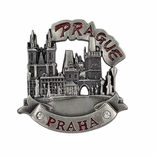 Kühlschrankmagnet Prag Tschechische Republik Reise Souvenir Kühlschrank Dekoration 3D Metall Magnetische Aufkleber Kollektion Kühlschrankmagnet Prag Tschechische Republik Reise Souvenir Kühlschrank Dekoration 3D Metall Magnetische Aufkleber Kollektion von MUYU Craft