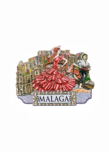 Malaga Spanien Kühlschrankmagnet Tourist Souvenir Kühlschrank Dekoration Magnetaufkleber Bastelkollektion von MUYU Craft