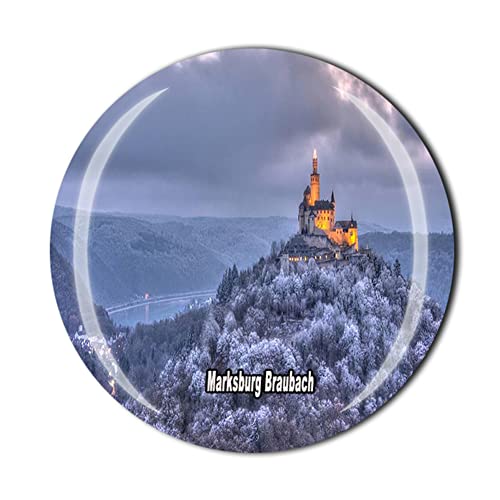 Marksburg Braubach Deutschland Kühlschrankmagnet Touristen Souvenir Geschenk Kühlschrank Magnet Sticker Kollektion von MUYU Craft