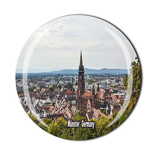 Muenster Germany Kristall Kühlschrankmagnet Reise Souvenir Geschenk Kühlschrank Magnet Sticker Kollektion von MUYU Craft