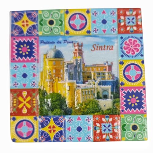 Sintra Portugal Kühlschrankmagnet, Reise-Souvenir, Küche, 3D-Kühlschrank, Dekoration, handbemalt, Kunstharz, Bastel-Kollektion von MUYU Craft