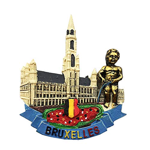 3D-Kühlschrankmagnet Brüssel Belgien Tourist Souvenir Geschenk Sammlung Heim & Küche Dekoration Magnetaufkleber Brüssel Belgien Kühlschrankmagnet von MUYU Magnet