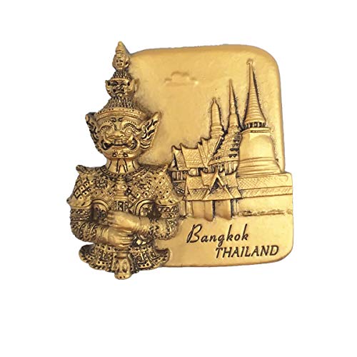 3D-Buddha-Statue von Bangkok, Thailand, Kühlschrankmagnet, Souvenir, Geschenk, Heim- und Küchendekoration, magnetischer Aufkleber, Bangkok, Thailand, Kühlschrankmagnet, Bastelkollektion von MUYU Magnet