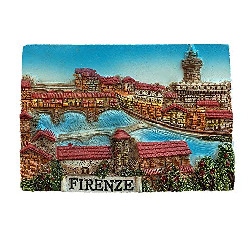 3D Firenze Florenz Italien Kühlschrankmagnet, Heim- und Küchendekoration, magnetischer Aufkleber, Firenze Florence Kühlschrankmagnet, Reise-Souvenir, Geschenk von MUYU Magnet