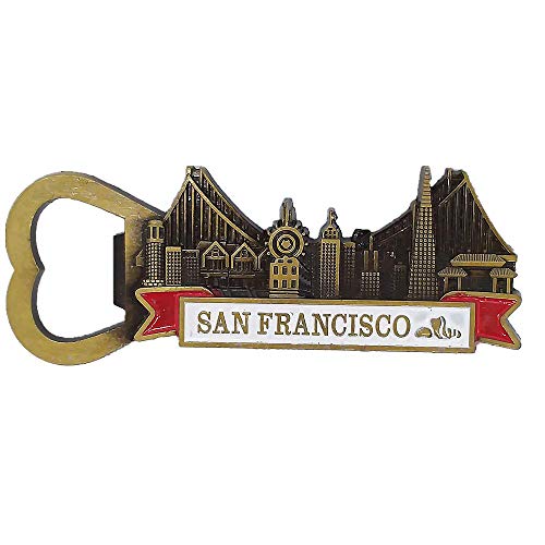 3D Golden Gate Bridge San Francisco USA Kühlschrankmagnet Flaschenöffner Souvenir Geschenk, Haus & Küche Dekoration Magnetaufkleber San Francisco Amerika Kühlschrank Magnetöffner von MUYU Magnet