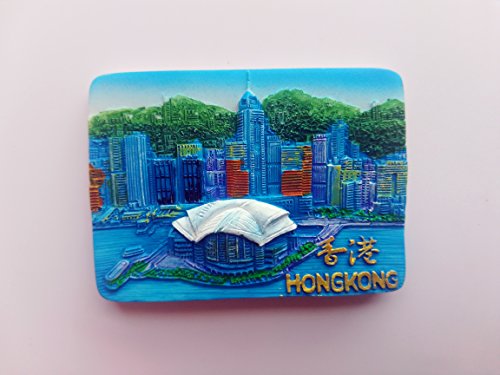 3D Hongkong China Souvenir Kühlschrankmagnet Aufkleber Home & Kitchen Dekoration Hongkong China Kühlschrankmagnet von MUYU Magnet