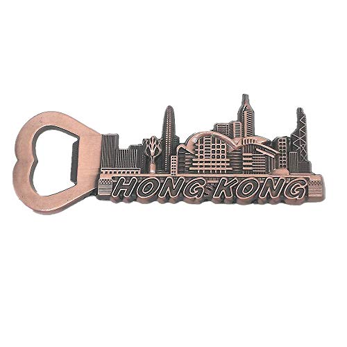 3D Hongkong Kühlschrank Magnet Flaschenöffner Home & Kitchen Dekoration Magnet Sticker Hongkong China Kühlschrank Magnet Flaschenöffner Reise Souvenir Geschenk von MUYU Magnet