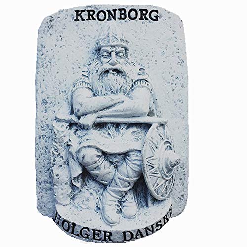 3D Kronborg Holger Danske Dänemark Kühlschrankmagnet Touristen Souvenir Geschenk, Haus & Küche Dekoration Magnetaufkleber Kronborg Holger Danske Dänemark Kühlschrankmagnet von MUYU Magnet