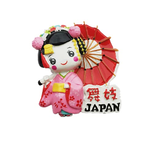 3D-Kühlschrankmagnet, Maiko of Japan, Reise-Souvenir, Geschenk, Kunstharz, Bastel-Kollektion von MUYU Magnet