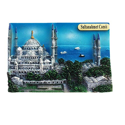 3D-Kühlschrankmagnet, Moschee, Istanbul Türkei, Souvenir, Geschenk, Dekoration, Kühlschrank-Magnet-Sticker-Kollektion von MUYU Magnet