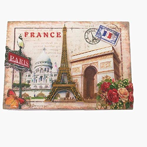 3D-Kühlschrankmagnet, Motiv: Paris Frankreich, Souvenir, Geschenk, Heim- und Küchendekoration, Manetischer Aufkleber, Paris, Frankreich, Kühlschrankmagnet von MUYU Magnet