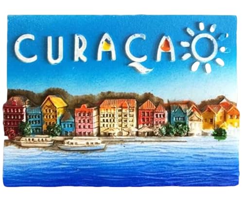 3D-Kühlschrankmagnet Curacao Niederlande Souvenir Geschenk Zuhause & Küche Dekor Magnetaufkleber Curacao Niederlande Kühlschrankmagnet von MUYU Magnet