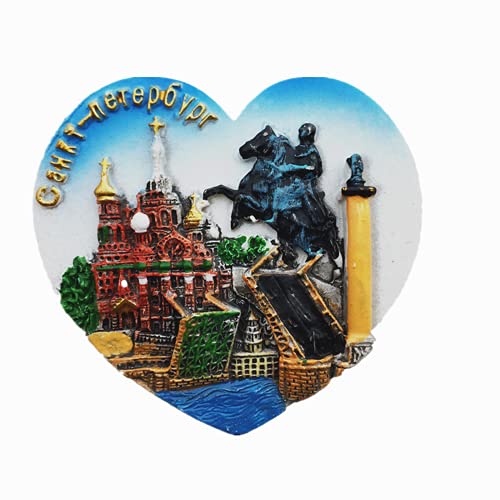 3D-Kühlschrankmagnet St. Petersburg Russland Souvenir Geschenk Polyresin Handwerk Magnetaufkleber Kollektion von MUYU Magnet