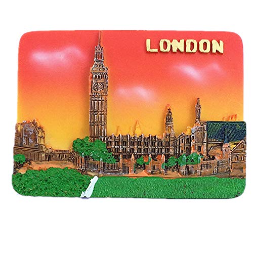 3D-Kühlschrankmagnet mit Big Ben, London, England, UK, Souvenir, Geschenk, Heim- und Küchendekoration, London-Kühlschrankmagnet von MUYU Magnet