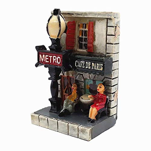 3D Metro Coffee Shop of Paris Frankreich Kühlschrankmagnet Reise Souvenir Geschenk Sammlung Home Küche Dekoration Magnet Aufkleber Paris Kühlschrank Magnet von MUYU Magnet