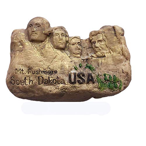 Kühlschrankmagnet mit 3D-Mount Rushmore National Memorial Park South Dakota USA Souvenir GFT Collection Home & Kitchen Decoration Magnet Sticker Amerika Kühlschrank Magnet von MUYU Magnet