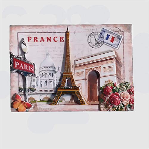 3D-Kühlschrankmagnet Paris Frankreich, Paris-Souvenir-Aufkleber, Dekoration für Zuhause und Küche, Paris, Frankreich von MUYU Magnet