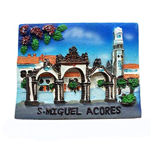 3D S.Miguel Azoren Portugal Kühlschrankmagnet Reise Souvenir Geschenkkollektion Haus & Küche Dekoration Magnetaufkleber Azoren Kühlschrankmagnet von Muyu magnet