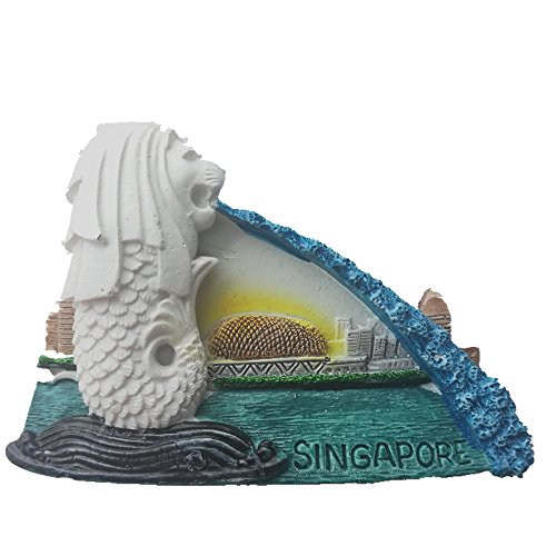 3D Singapur Souvenir Kühlschrankmagnet Home & Küche Dekoration Singapur Kühlschrank Magnet Aufkleber von MUYU Magnet