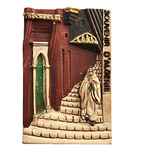 Algerien 3D-Kühlschrankmagnet, Souvenir, Geschenk, Heim- und Küchen-Dekoration, magentischer Aufkleber, Algerien Kühlschrank-Magnet-Kollektion von MUYU Magnet