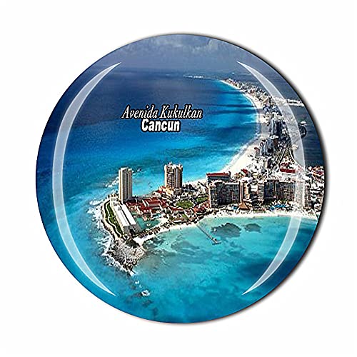 Avenida Kukulkan Cancun Mexiko Kühlschrankmagnet Souvenir Geschenk Kristall Magnetsticker Kollektion von MUYU Magnet